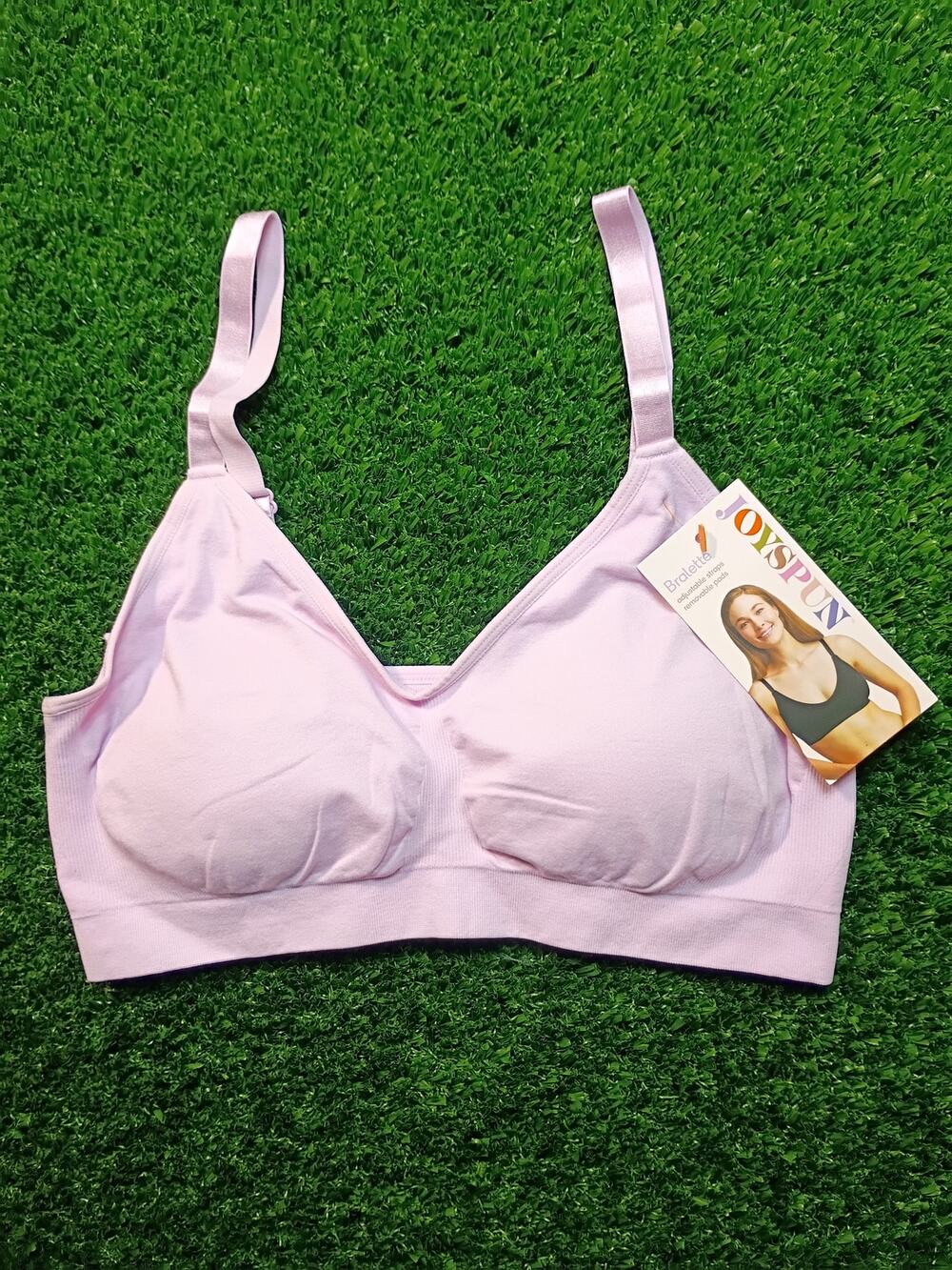 Joyspun Light Pink Seamless Comfort Bralette Size Large NWT